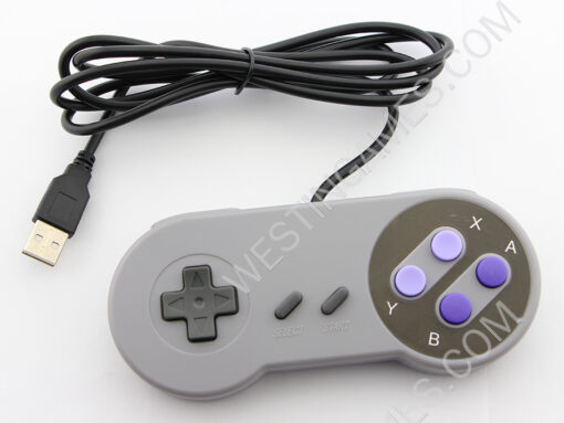New Super Famicom SFC Snes Controller Gamepad with Packing for PC USB Windows Mac - Purple Button - Image 2