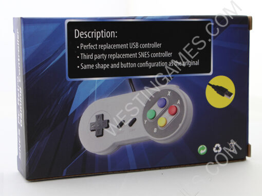 New Super Famicom SFC Snes Controller Gamepad with Packing for PC USB Windows Mac - Purple Button - Image 7