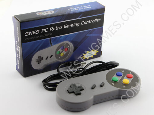 New Super Famicom SFC Snes Controller Gamepad with Packing for PC USB Windows Mac - Colorful Button