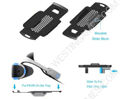 Multi-functional Host the Base with Cooler and Controller Charging Dock for PSVR/PS4/Slim/PRO - Image 3