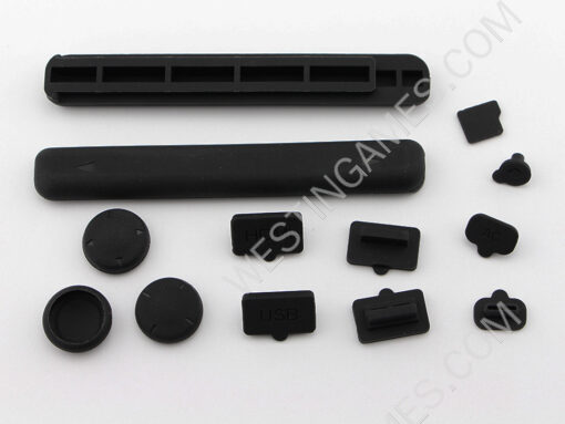 Professional Silicone Rubber Dust-proof Plug Kit and Tempered Glass Protector for NS Switch Conosle - Image 3