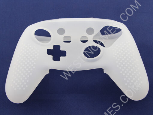 Protective Silicone Skin Case for NS Switch Pro Controller -  White (Nude Packs)