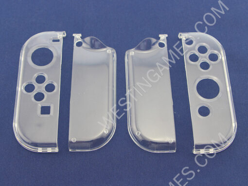 Crystal Clear Cover Case Left and Right for NS Switch Joy-con Controller - Image 2