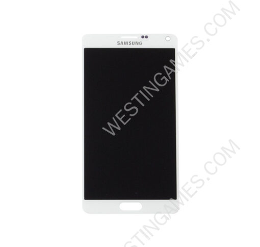 Original LCD Screen Display with Touch Digitizer Assembly for Samsung Galaxy Note 4 N9100 - White