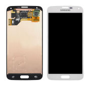 Original LCD Screen Display with Touch Digitizer Assembly for Samsung Galaxy S5 I9600 G9006V - White