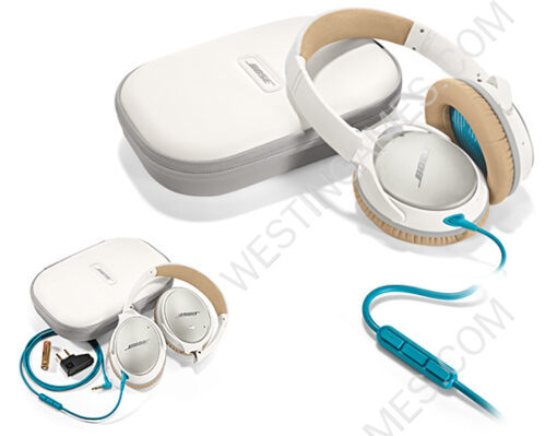 NEW Bose QuietComfort 25 Acoustic Noise Cancelling Over-Ear Headphones - White (A+ Grade) - Image 2