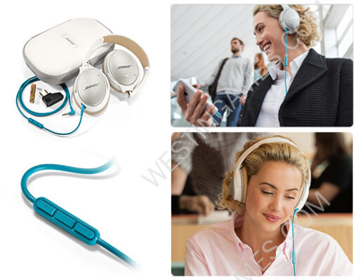NEW Bose QuietComfort 25 Acoustic Noise Cancelling Over-Ear Headphones - White (A+ Grade) - Image 3
