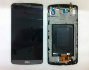 Orignal LCD Screen Display + Touch Digitizer Assembly with Frame Bezel for LG G3 D850 D855 - Black