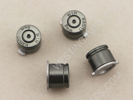 9mm ABXY Bullet Shell Button Mod Kit for PS4 PS3 PS2 Controller Joystick - Grey - Image 3