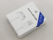 Original USB Charging Data Cable Cord with Packing for iPhone 4/4S - White