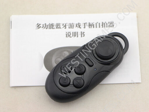 Multifunctional Wireless Bluetooth Gamepad and Selfie Shutter Remote Self-Timer for Smartphone Black - Image 3