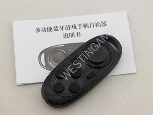New Multifunctional Bluetooth Gamepad and Selfie Shutter Remote Self-Timer for Smartphone - Black - Image 3