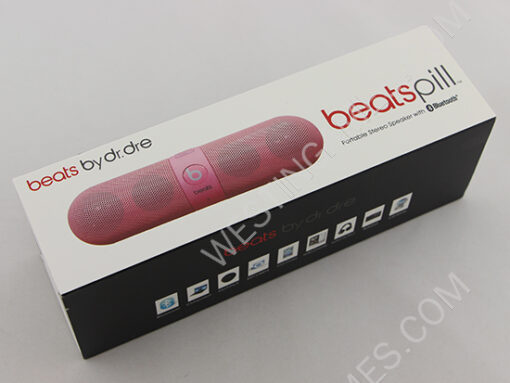 Mini Bluetooth Portable Speaker Wireless Audio System for Beats by Dr. Dre Beats Pill - Pink (A) - Image 7
