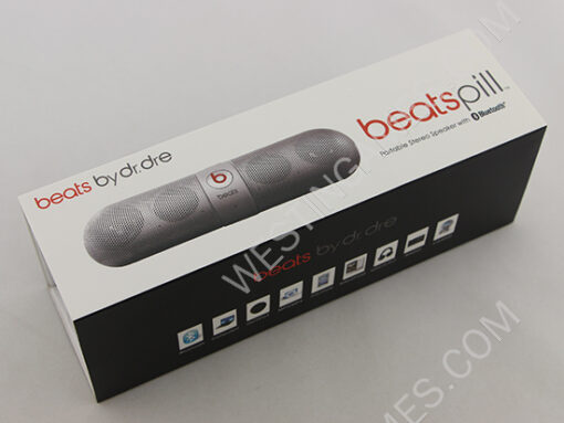 Mini Bluetooth Portable Speaker Wireless Audio System for Beats by Dr. Dre Beats Pill - Silver (A) - Image 8