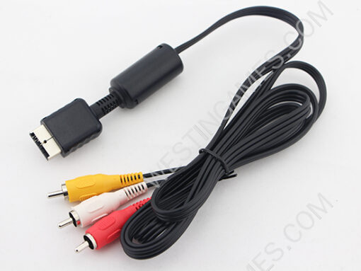 Original Audio Video AV Out Cable Cord for PlayStation PS PS2 - Image 2