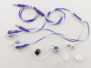 In-ear Sport Headphones with Mic and Voice Control fit iPhone iPod for Bose Sie2i Purple-White (A+) 04