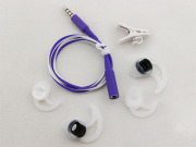 In-ear Sport Headphones with Mic and Voice Control fit iPhone iPod for Bose Sie2i Purple-White (A+) 02