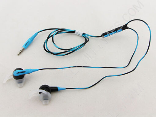 In-ear Sport Headphones with Mic and Voice Control fit iPhone iPod for Bose Sie2i Blue-Black (A+) - Image 4
