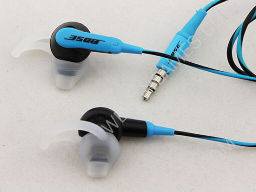 In-ear Sport Headphones with Mic and Voice Control fit iPhone iPod for Bose Sie2i Blue-Black (A+) - Image 5