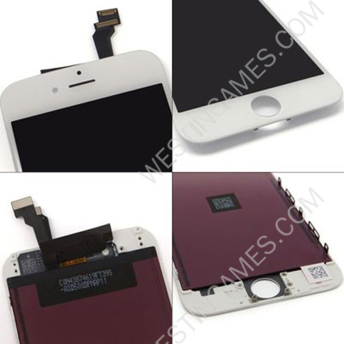 Lcd Screen Display with Touch screen Digitizer Assembly for iPhone 6 4.7inch - White (OEM A+) - Image 2