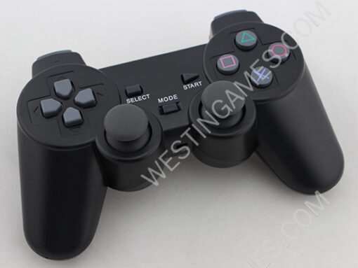 3-in-1 2.4G Wireless Vibration Handle Controller for PS3 PS2 and PC - Black - Image 4