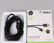 3m Belkin Lightning Charging Data Sync Cable for iPhone 5/5S/5C iPad Mini - Black