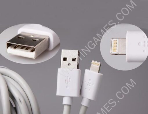 3m Belkin Lightning Charging Data Sync Cable for iPhone 5/5S/5C iPad mini - White - Image 3