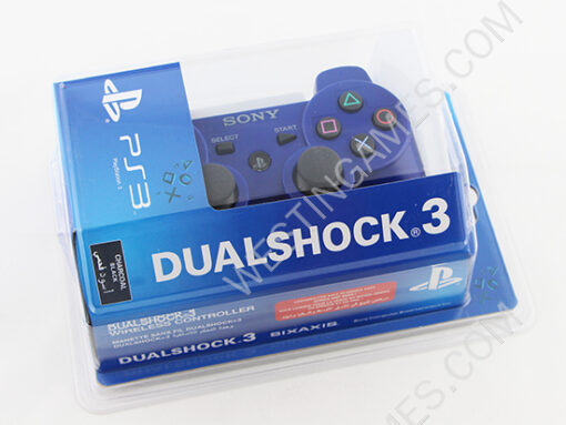 Bluetooth Wireless Controller New Blister Packing for Sony PS3 EU Version - Blue