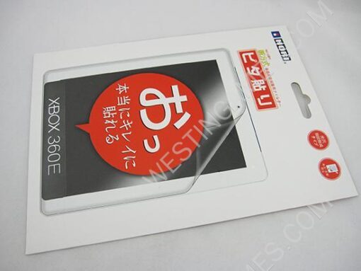 Hori Clear Anti-Scratch Body Skin Protector Film for XBOX 360 E Console - 4 Pieces Set