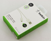 1.2m Belkin Micro USB Charging Data Sync Cable for Samsung Galaxy and HTC Smartphone Phone - White