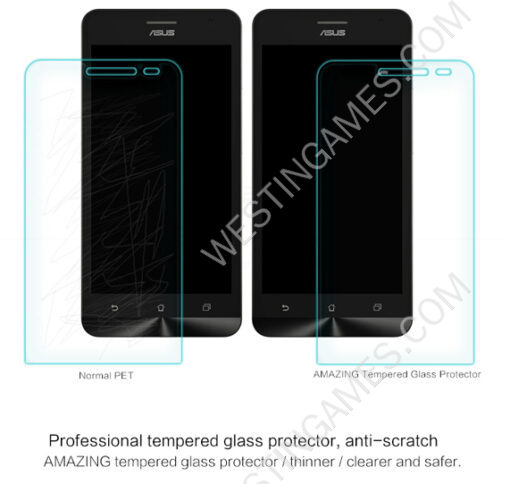 Tempered Glass Screen Protector Glass Film Protection Explosion screen 9H 0.33mm for ASUS Zenfone 2 - Image 4
