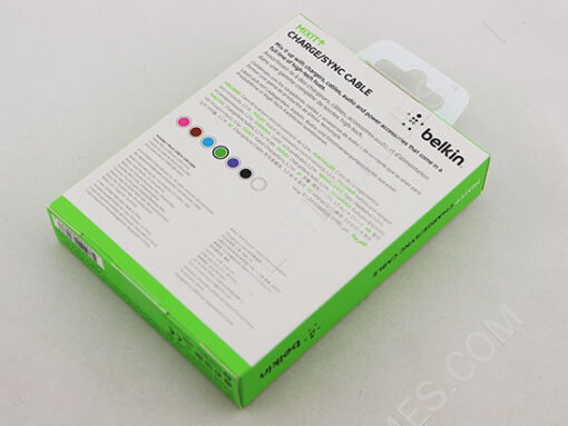 1.2m Belkin Micro USB Charging Data Sync Cable for Samsung Galaxy and HTC Smartphone Phone - Green - Image 4