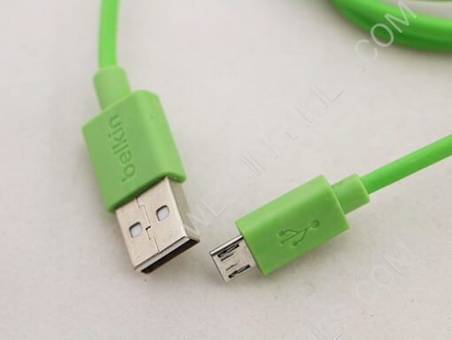 1.2m Belkin Micro USB Charging Data Sync Cable for Samsung Galaxy and HTC Smartphone Phone - Green - Image 3