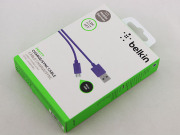 1.2m Belkin Micro USB Charging Data Sync Cable for Samsung Galaxy and HTC Smartphone Phone - Purple
