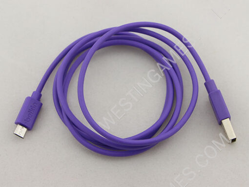 1.2m Belkin Micro USB Charging Data Sync Cable for Samsung Galaxy and HTC Smartphone Phone - Purple - Image 2