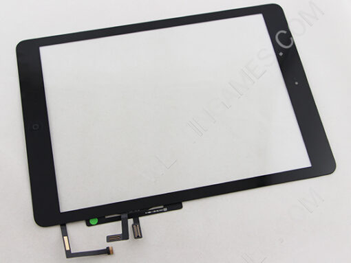 Touch Screen Glass Digitizer Assembly with Home Button and Adhesive for iPad Air 5th - Black
