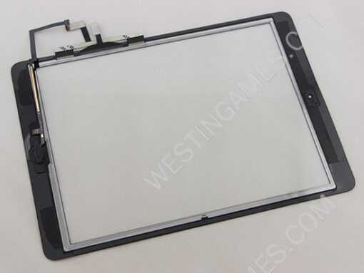 Touch Screen Glass Digitizer Assembly with Home Button and Adhesive for iPad Air 5th - Black - Image 2