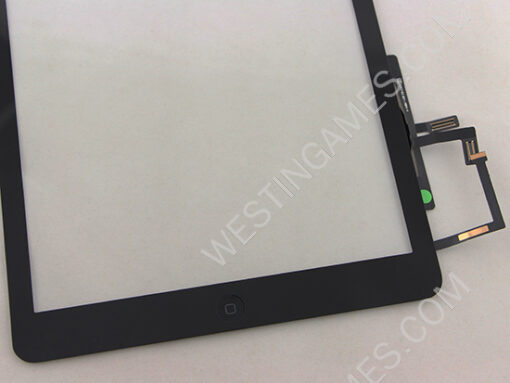 Touch Screen Glass Digitizer Assembly with Home Button and Adhesive for iPad Air 5th - Black - Image 5