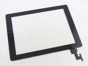 Replacement Touch Screen Digitizer Assembly with Home Button and Adhesive for iPad 2 - Black (OEM A)