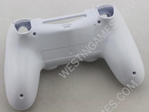 Replacement Top and Bottom Housing Shell Case for Playstation 4 PS4 Controller - Glossy White - Image 2