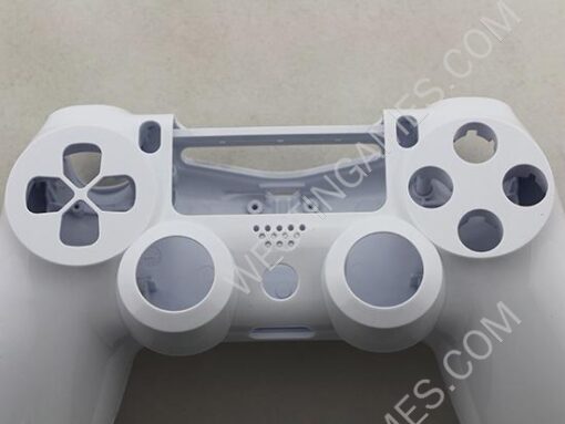 Replacement Top and Bottom Housing Shell Case for Playstation 4 PS4 Controller - Glossy White - Image 3