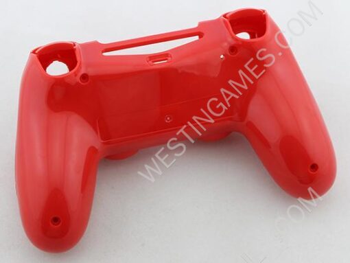 Replacement Top and Bottom Housing Shell Case for Playstation 4 PS4 Controller - Glossy Red - Image 2