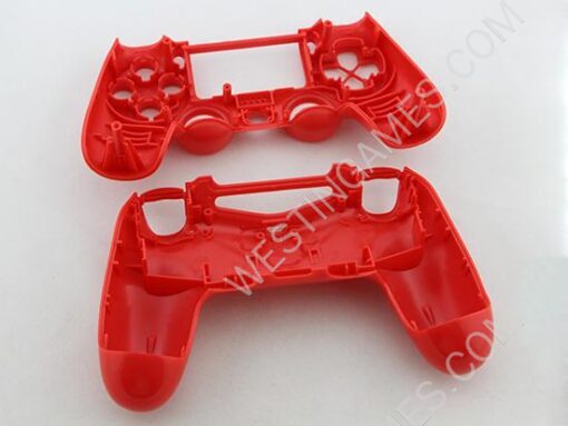 Replacement Top and Bottom Housing Shell Case for Playstation 4 PS4 Controller - Glossy Red - Image 5