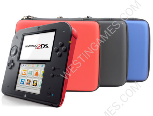 Protecting Hard Pouch Bag Carry Case for 2DS - Blue - Image 4