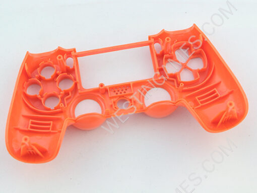 Replacement Top and Bottom Housing Shell Case for Playstation 4 PS4 Controller - Glossy Orange - Image 3