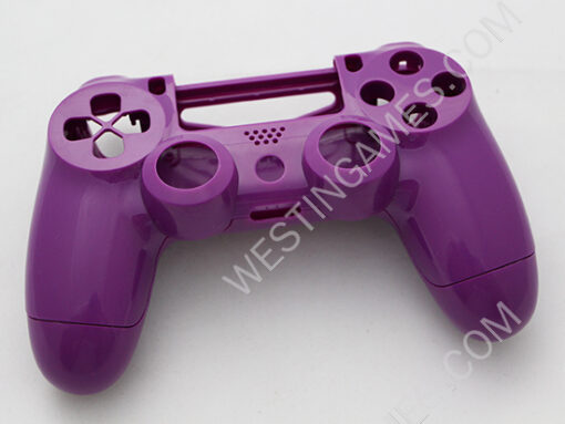 Replacement Top and Bottom Housing Shell Case for Playstation 4 PS4 Controller - Glossy Purple