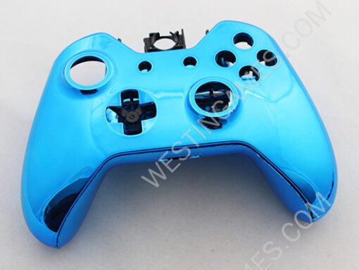 Full Mirror Chrome Housing Shell Case Replacement for XBOX ONE XB1 Wireless Controller - Blue - Image 2