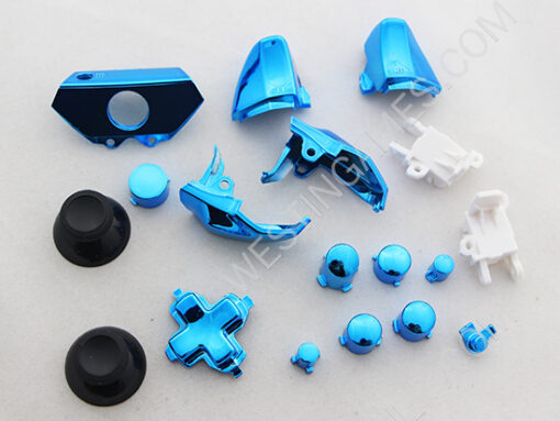 Full Mirror Chrome Housing Shell Case Replacement for XBOX ONE XB1 Wireless Controller - Blue - Image 8