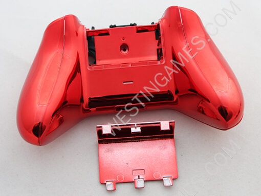 Full Mirror Chrome Housing Shell Case Replacement for XBOX ONE XB1 Wireless Controller - Red - Image 4