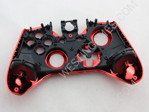 Full Mirror Chrome Housing Shell Case Replacement for XBOX ONE XB1 Wireless Controller - Red - Image 6
